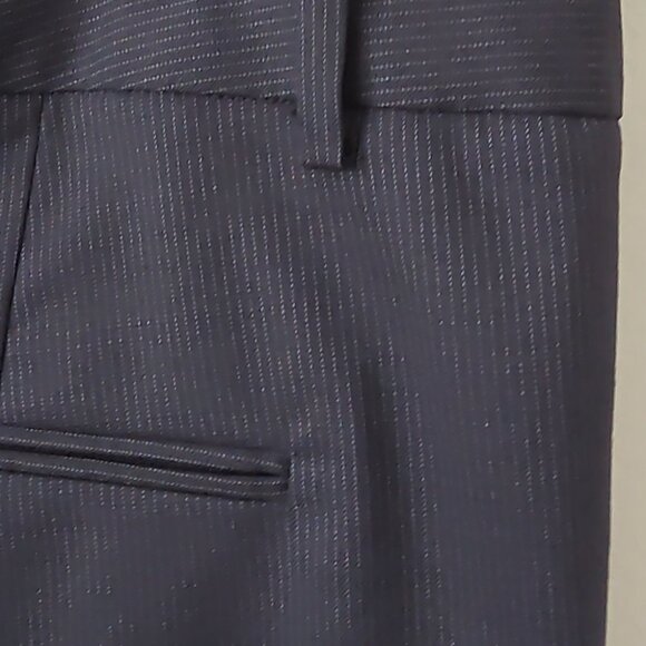 NWT NILI LOTAN | Astor Pants Virgin Wool Navy Sz 10 - Picture 6 of 10